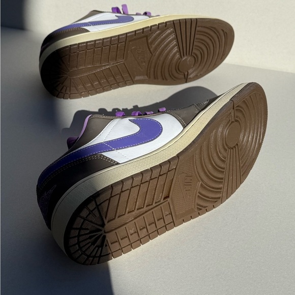 (new+box) Custom Nike Air Jordan 1 Low Men Size 12 US (sun-dried) vintage look - Picture 9 of 16